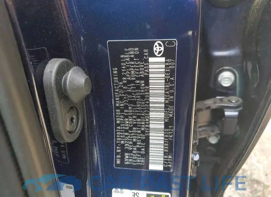 5YFB4MDE7TP429818# 13