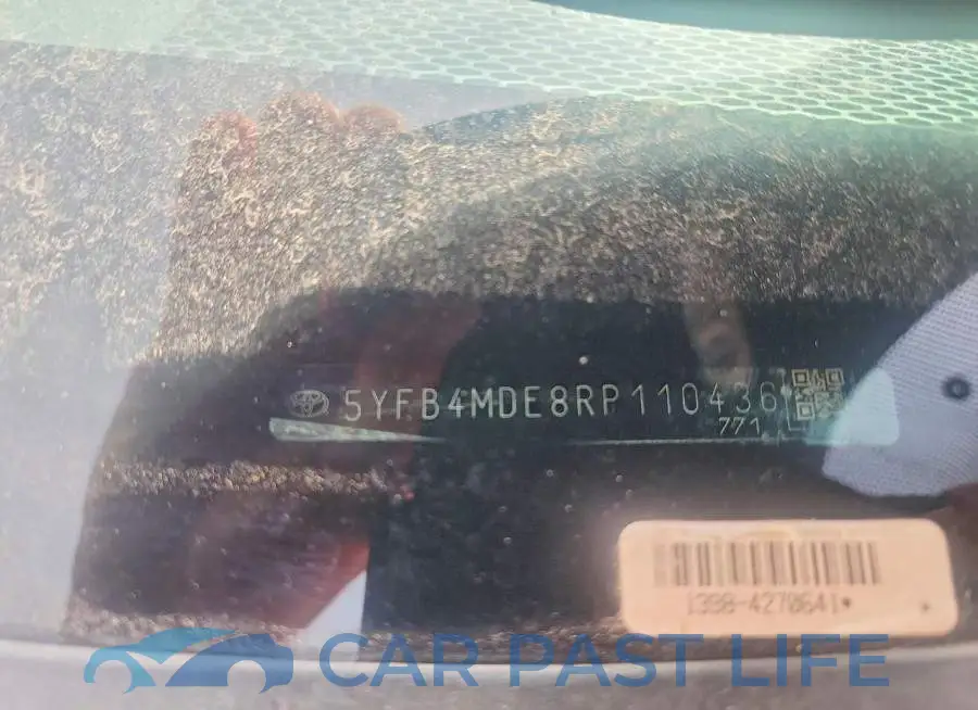 5YFB4MDE8RP110436# 12