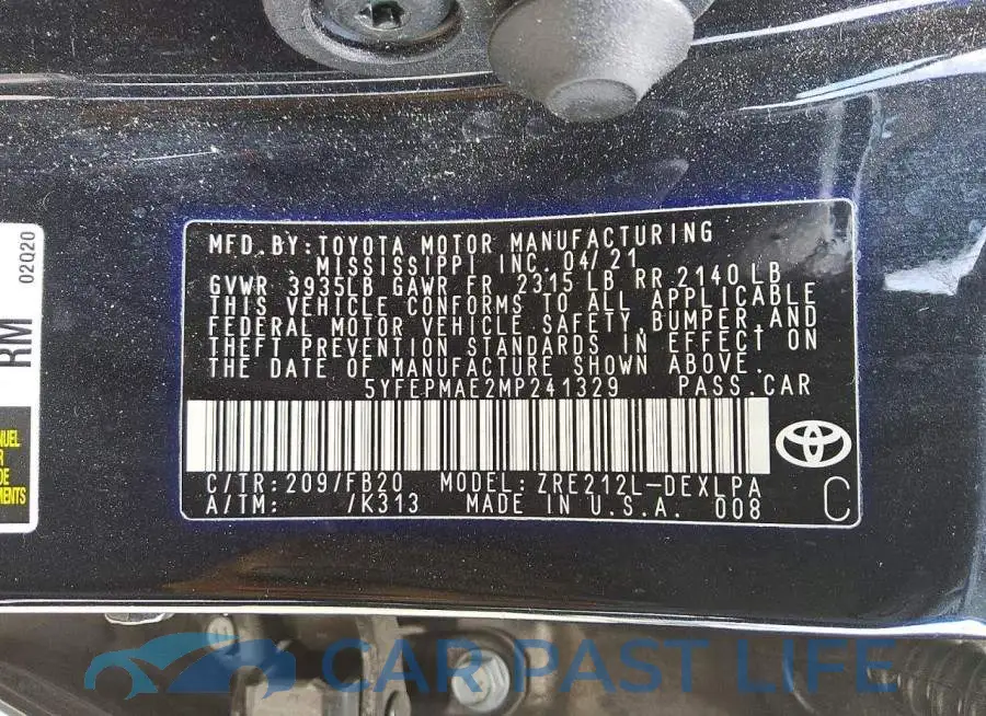 5YFEPMAE2MP241329# 12