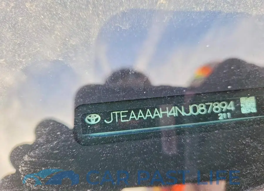 JTEAAAAH4NJ087894# 13