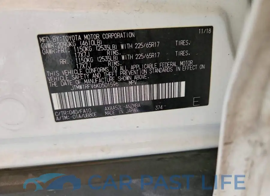 JTMW1RFV6KD501596# 13