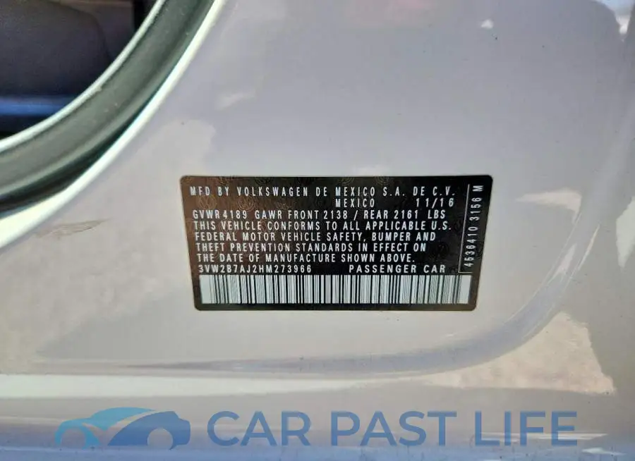 3VW2B7AJ2HM273966# 13