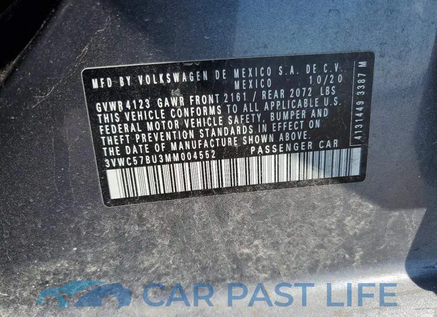 3VWC57BU3MM004552# 12