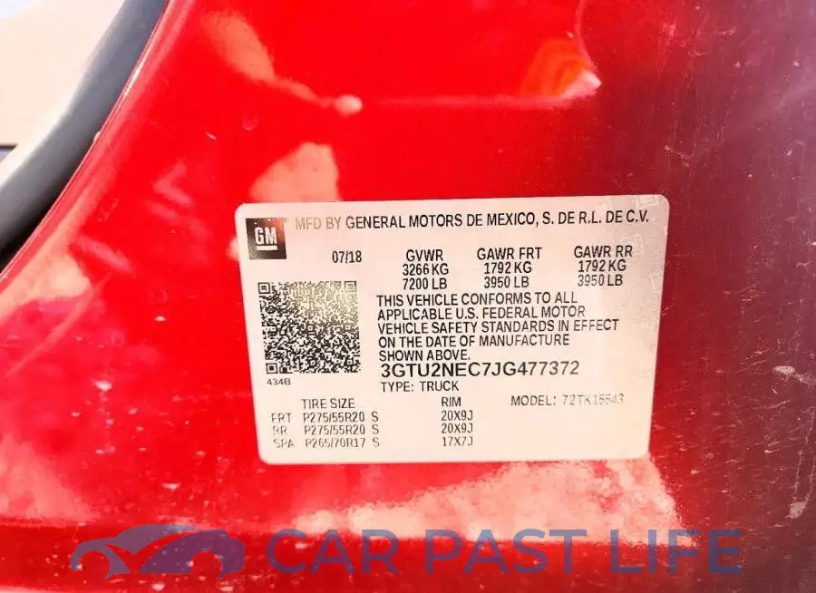 3GTU2NEC7JG477372# 12