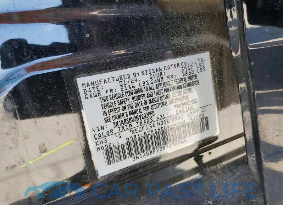 3N1AB8BV2RY292066# 12