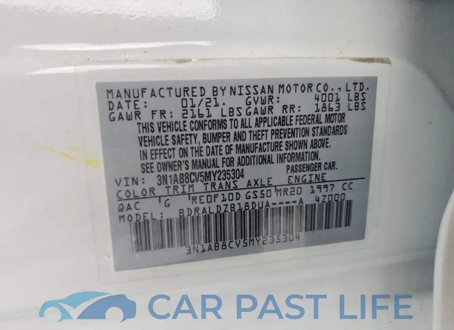 3N1AB8CV5MY235304# 12