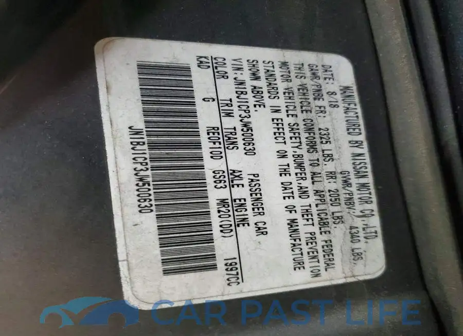 JN1BJ1CP3JW500630# 11