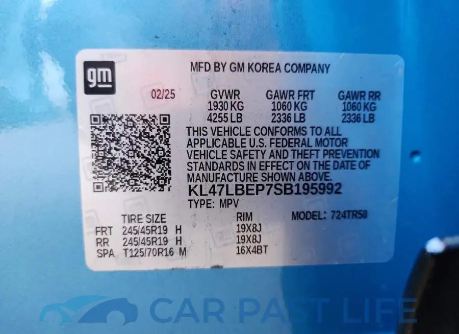 KL47LBEP7SB195992# 13