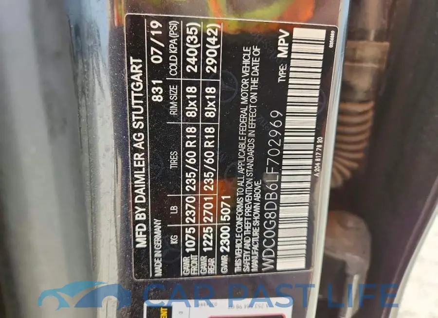 WDC0G8DB6LF702969# 13