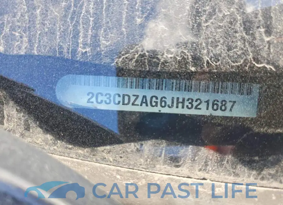 2C3CDZAG6JH321687# 12