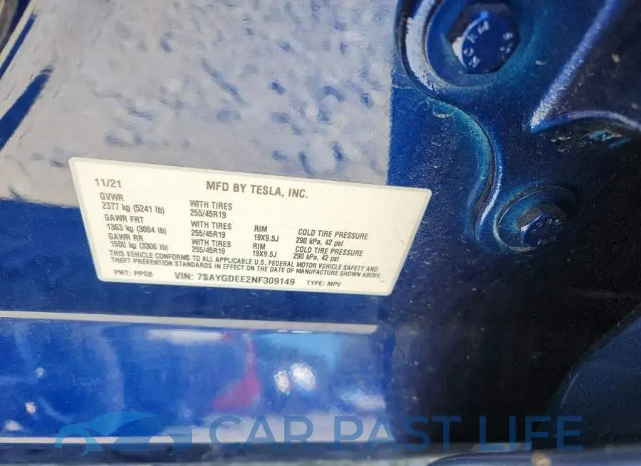 7SAYGDEE2NF309149# 13