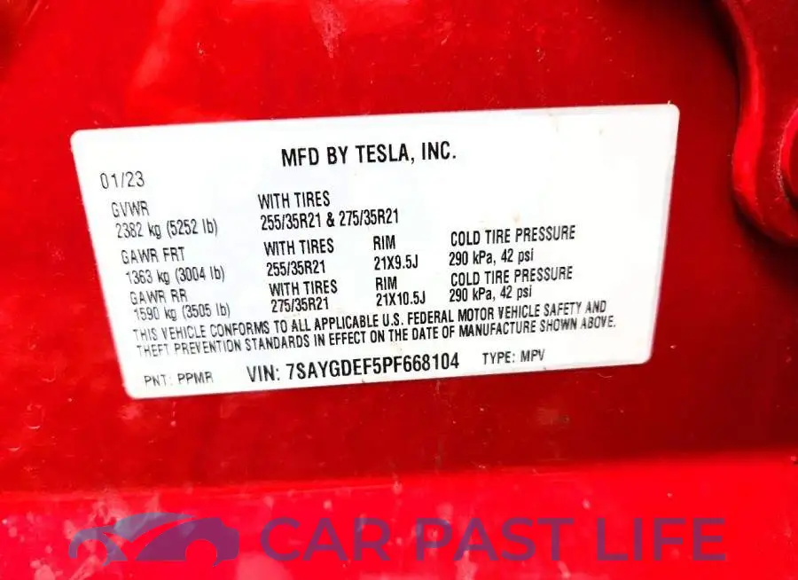7SAYGDEF5PF668104# 13