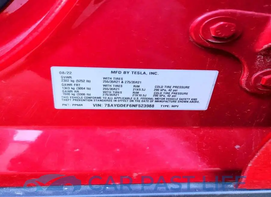 7SAYGDEF6NF523988# 13