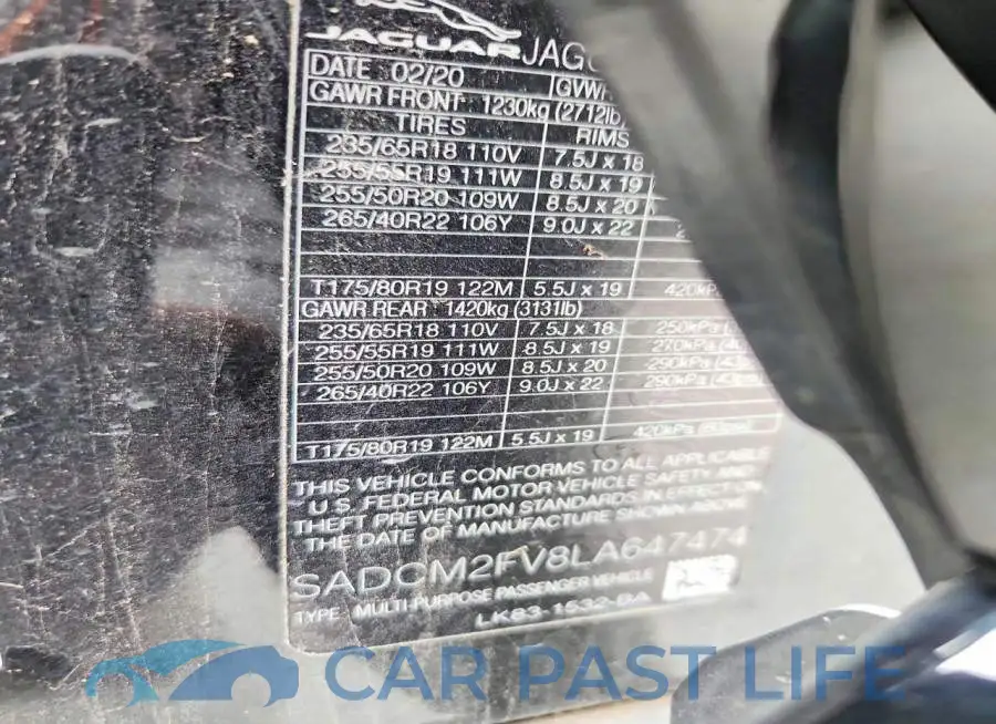 SADCM2FV8LA647474# 13