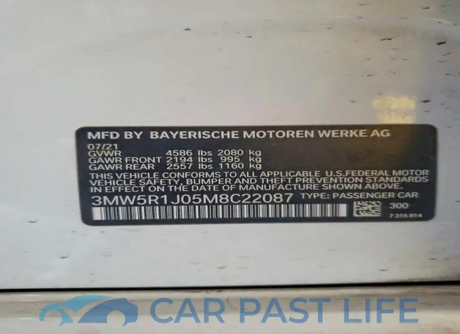 3MW5R1J05M8C22087# 12