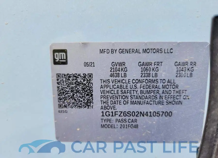 1G1FZ6S02N4105700# 13