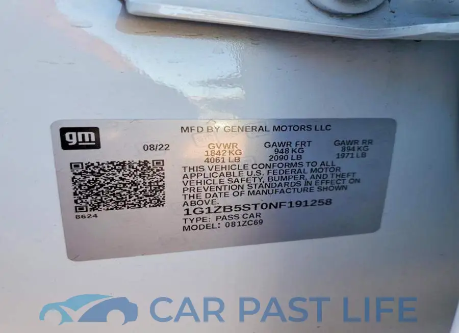 1G1ZB5ST0NF191258# 12