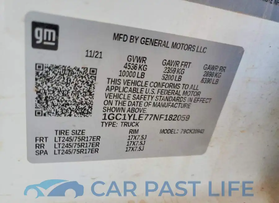 1GC1YLE77NF182059# 13