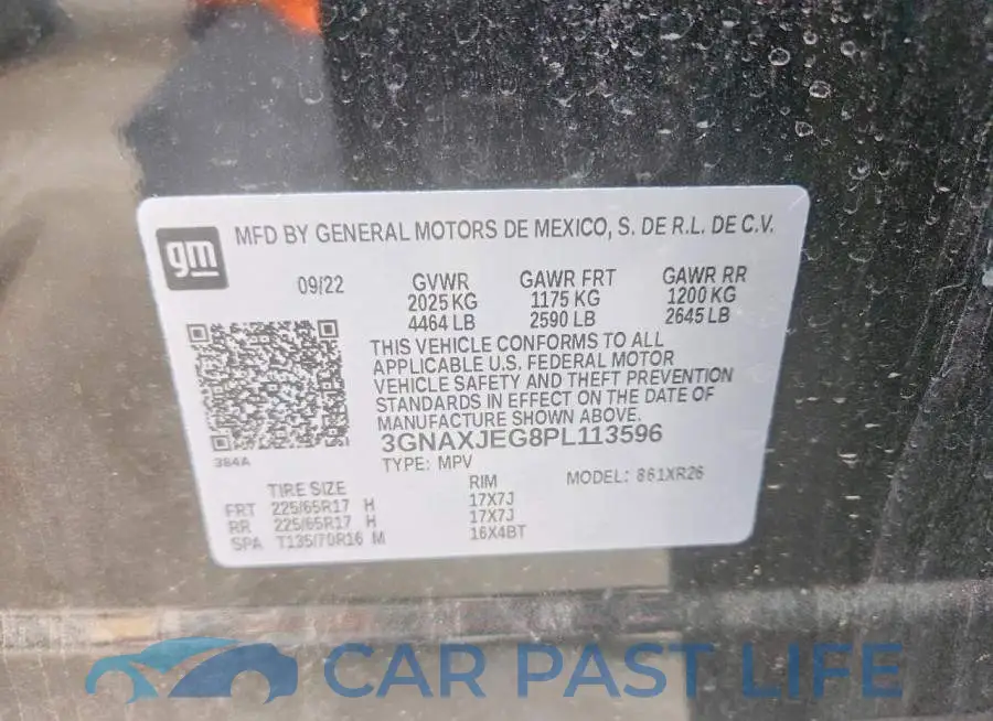 3GNAXJEG8PL113596# 12