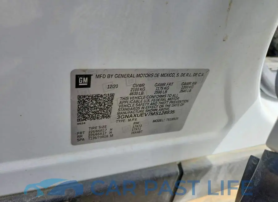 3GNAXUEV7MS128835# 12