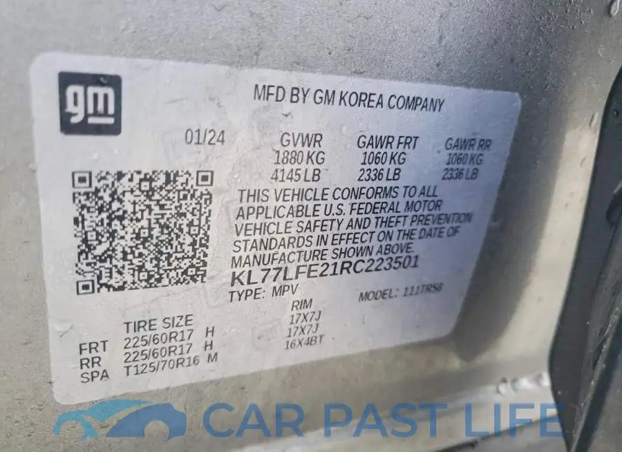 KL77LFE21RC223501# 13