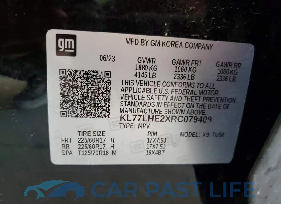 KL77LHE2XRC079409# 12