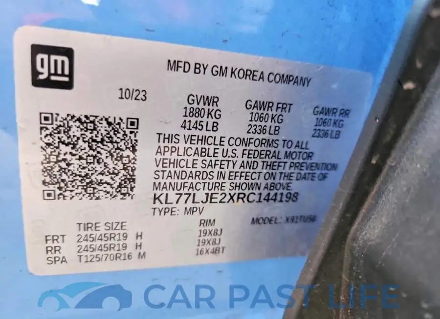 KL77LJE2XRC144198# 13