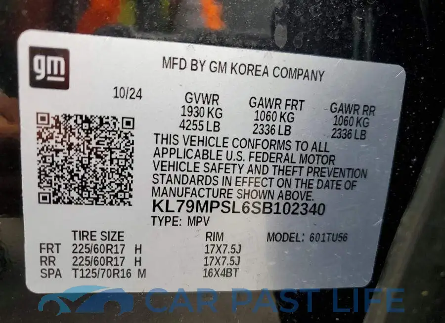KL79MPSL6SB102340# 13