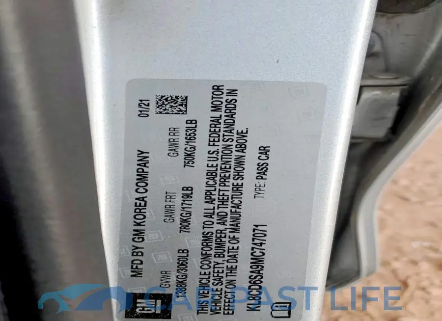 KL8CD6SA9MC747071# 12