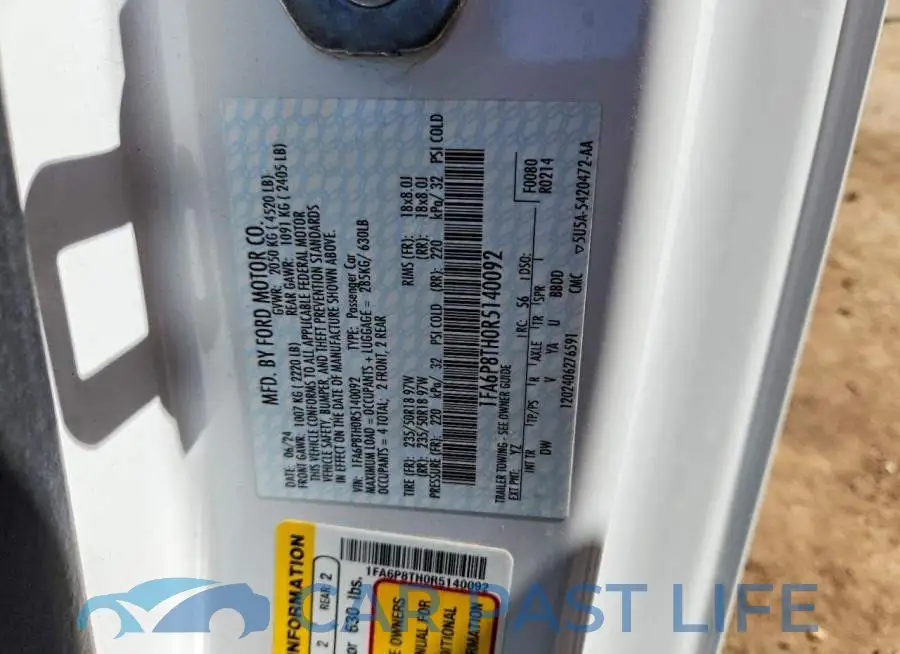1FA6P8TH0R5140092# 12