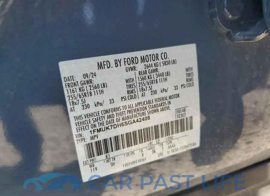 1FMUK7DH6SGA42408# 14