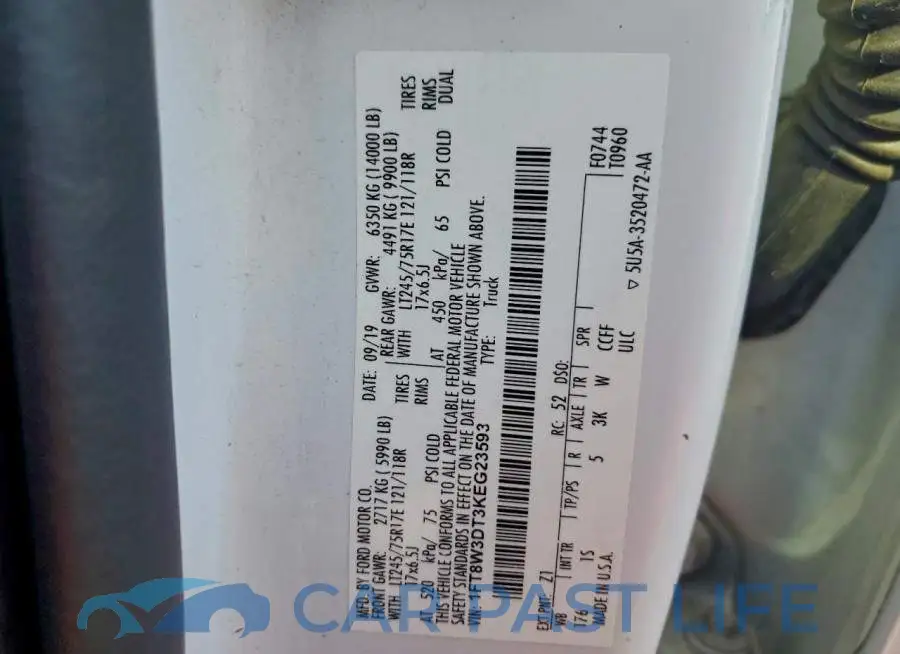 1FT8W3DT3KEG23593# 13