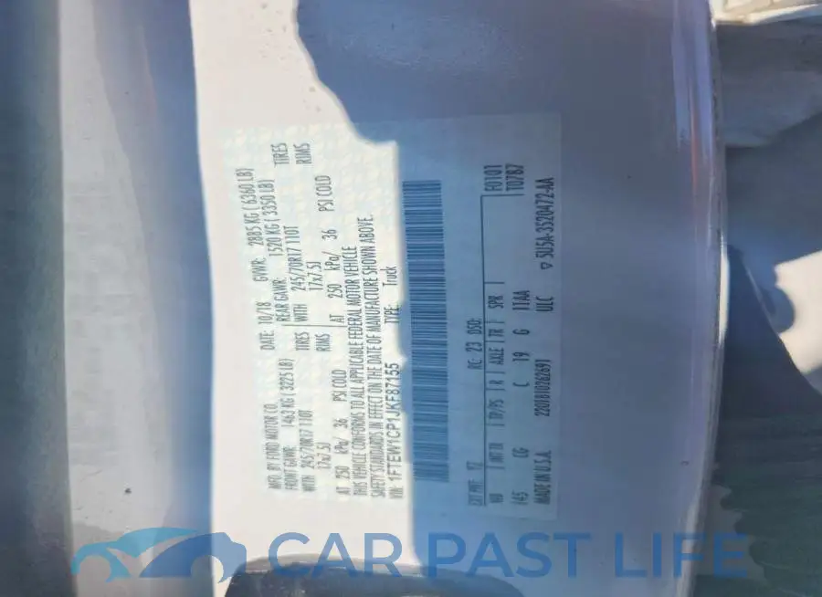 1FTEW1CP1JKF87155# 12