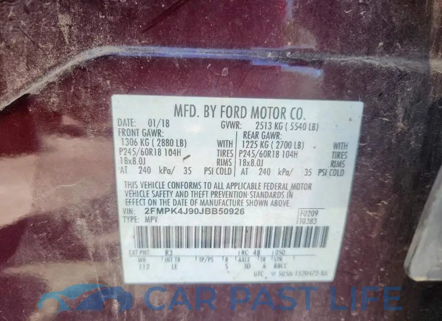 2FMPK4J90JBB50926# 12