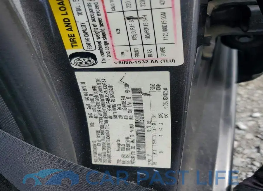 3FADP4BJ3HM130864# 12