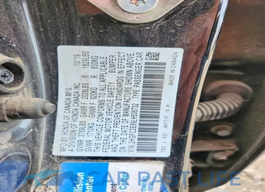 2HGFC2E89LH506732# 13