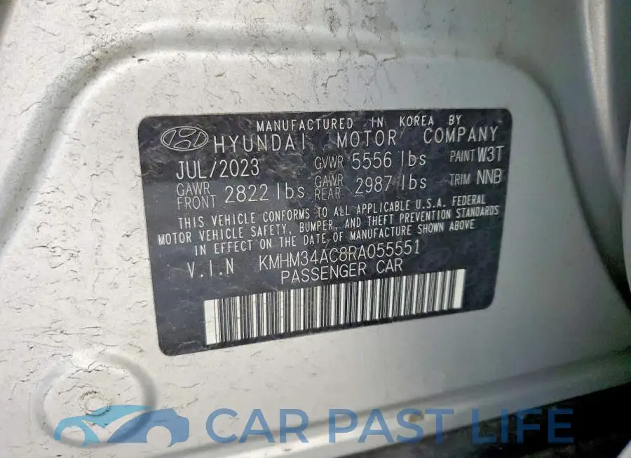 KMHM34AC8RA055551# 12
