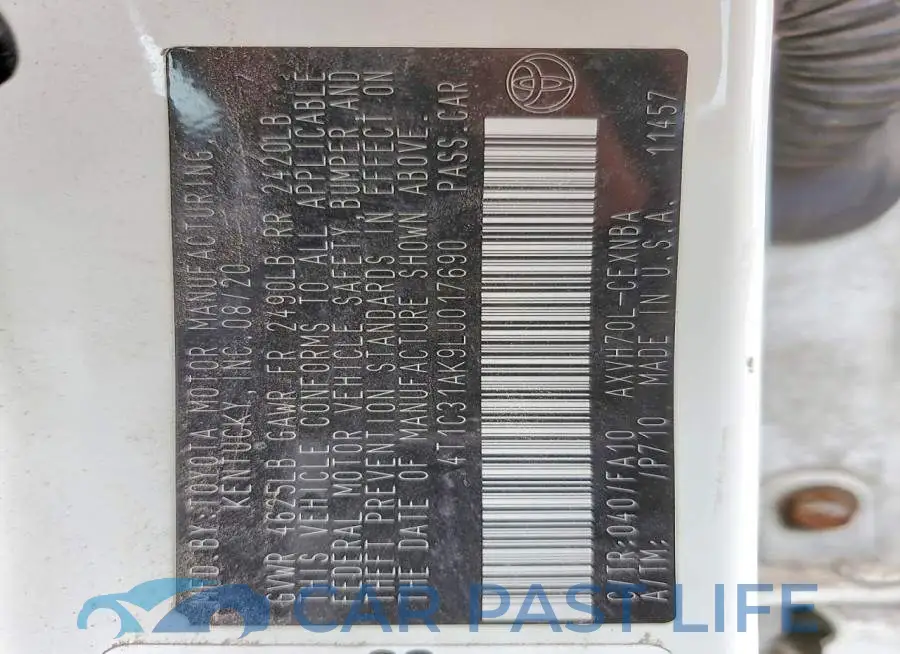 4T1C31AK9LU017690# 12