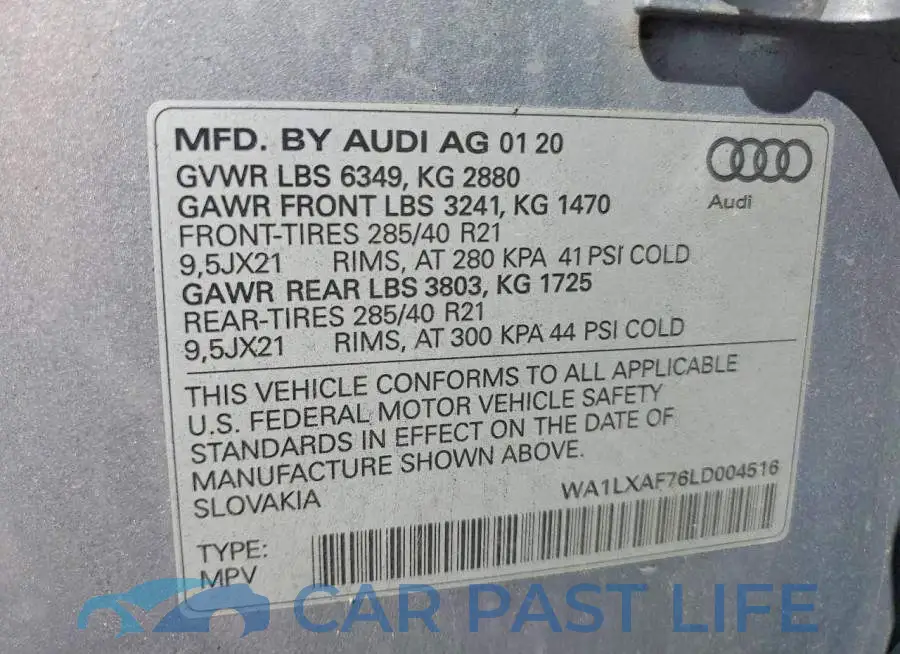 WA1LXAF76LD004516# 13