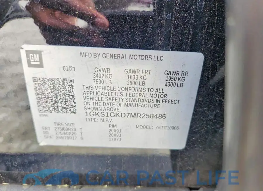 1GKS1GKD7MR258486# 12