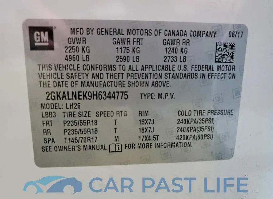 2GKALNEK9H6344775# 14