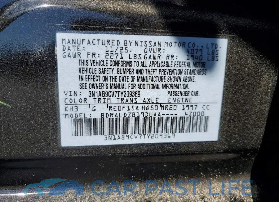 3N1AB9CV7TY209369# 12