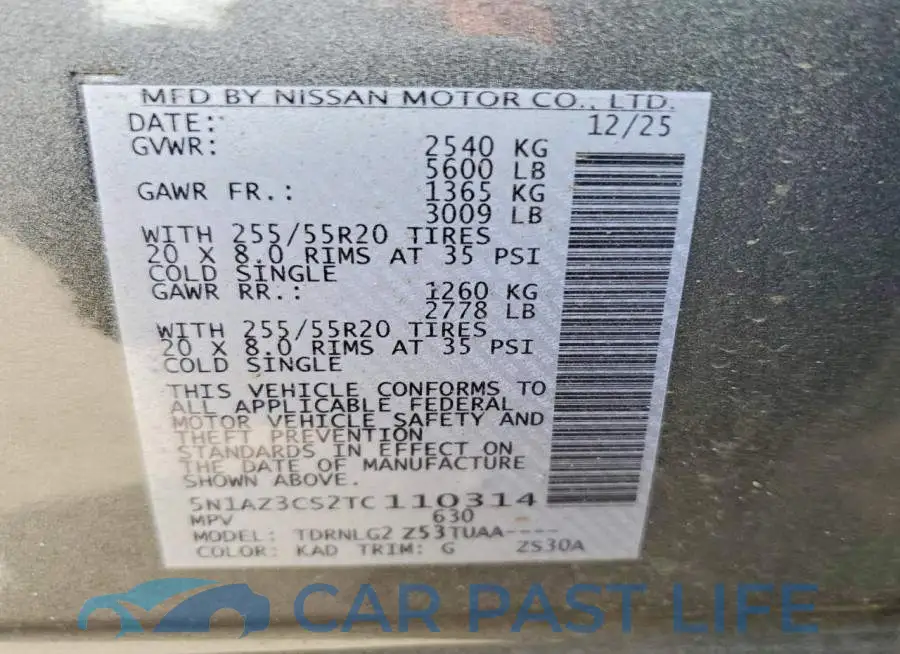 5N1AZ3CS2TC110314# 13