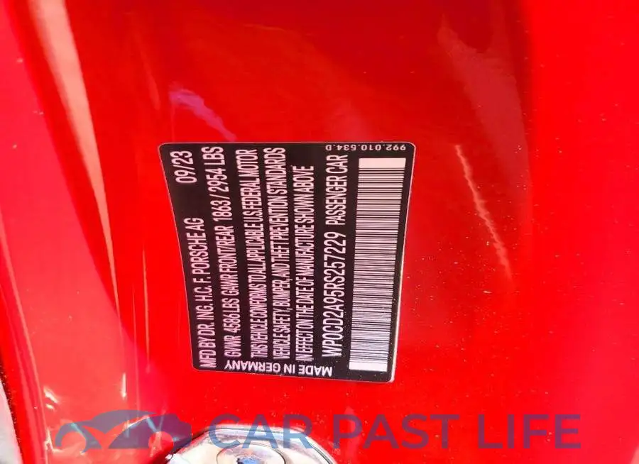 WP0CD2A95RS257229# 12