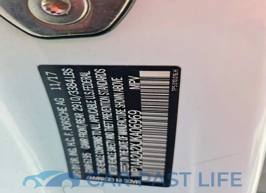 WP1AA2A2XJKA06969# 12