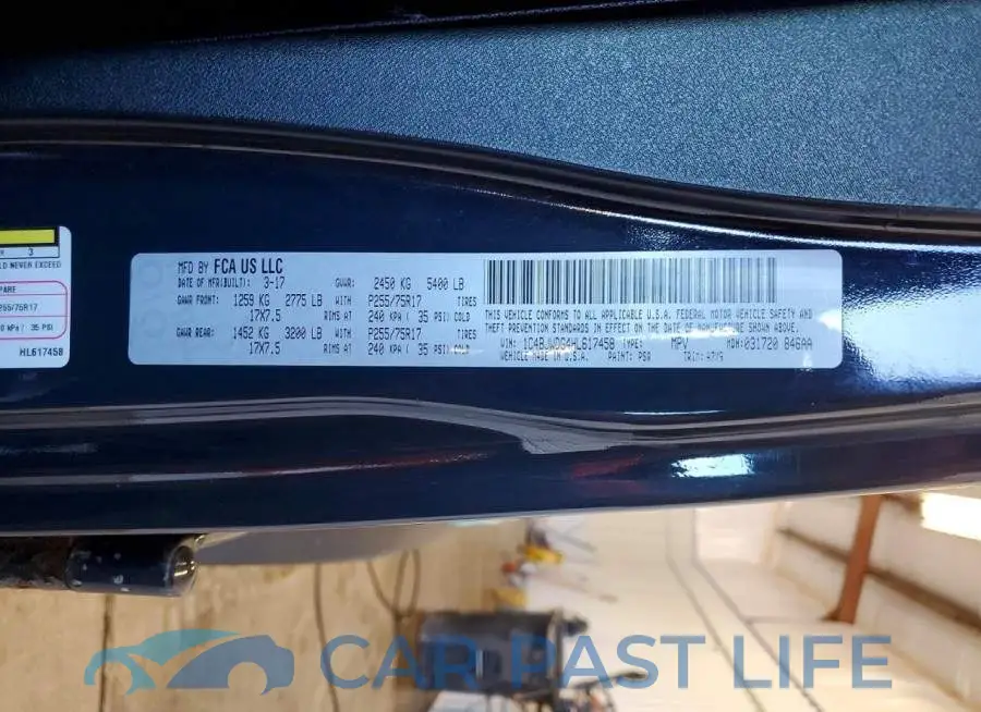 1C4BJWDG4HL617458# 13
