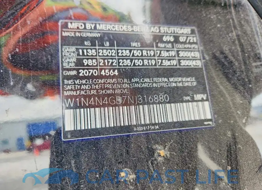 W1N4N4GB7NJ316880# 14