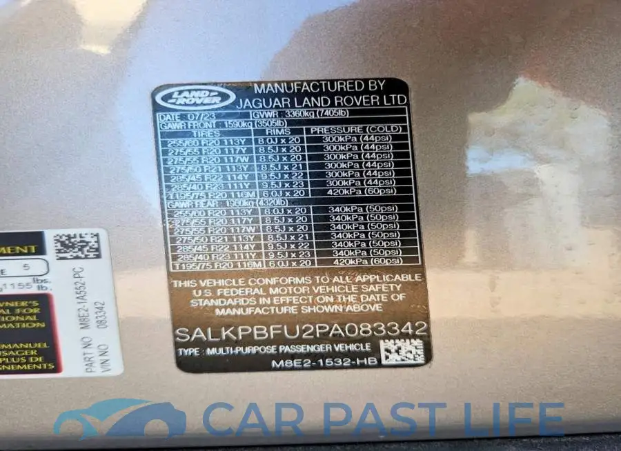SALKPBFU2PA083342# 13