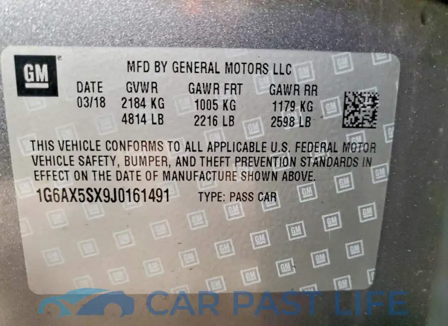 1G6AX5SX9J0161491# 12