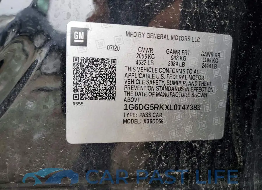 1G6DG5RKXL0147383# 12